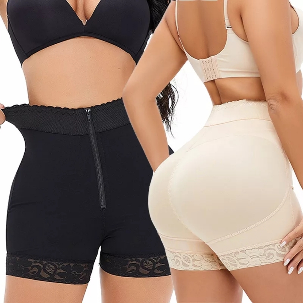 Waist Trainer Double Compression Shorts Tummy Control Sheath Slimming.
